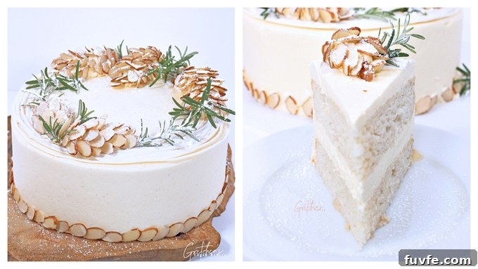 White Christmas Cake