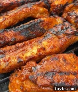 Dwaeji Galbi Korean-Style Pork Ribs Recipe (Ham Ji Park Copycat) 7 Grilled ribs