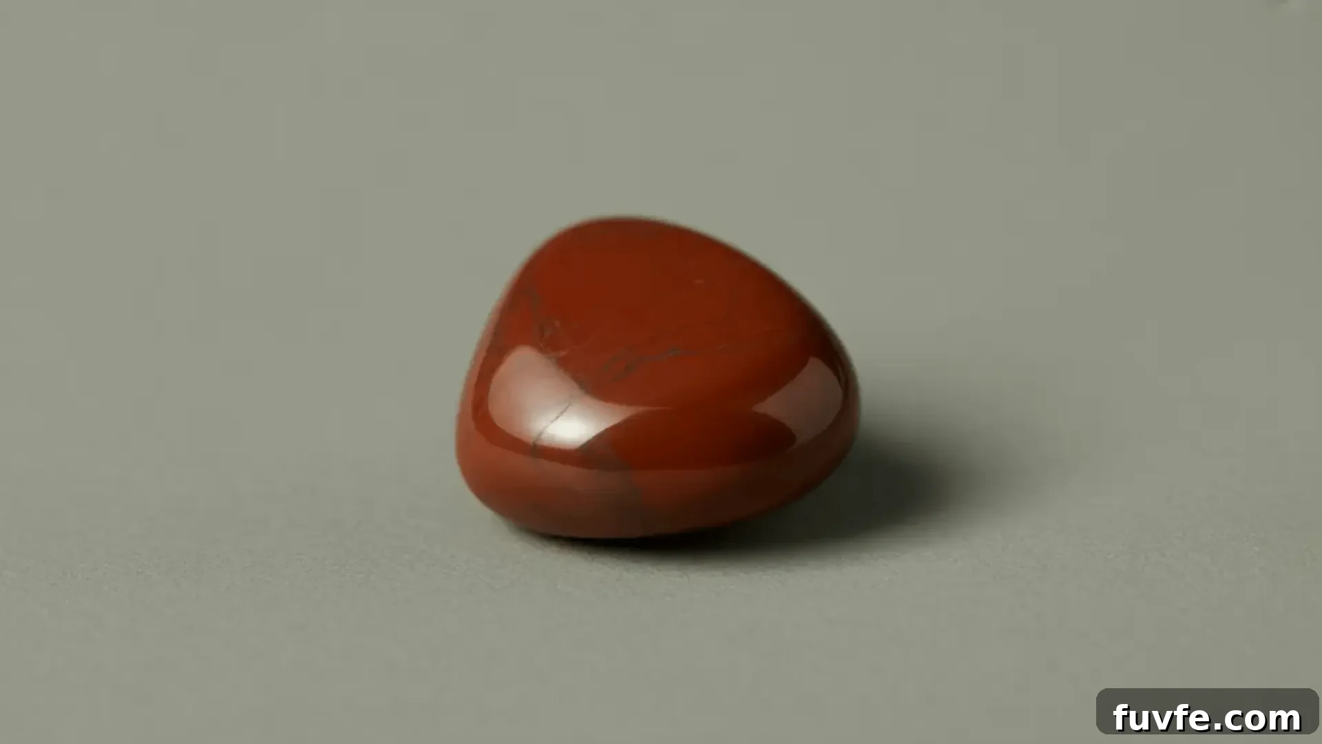 Jasper Stone Colors, Varieties and Jewelry Uses 3 Polished red jasper stone with smooth surface and deep red color on a neutral background