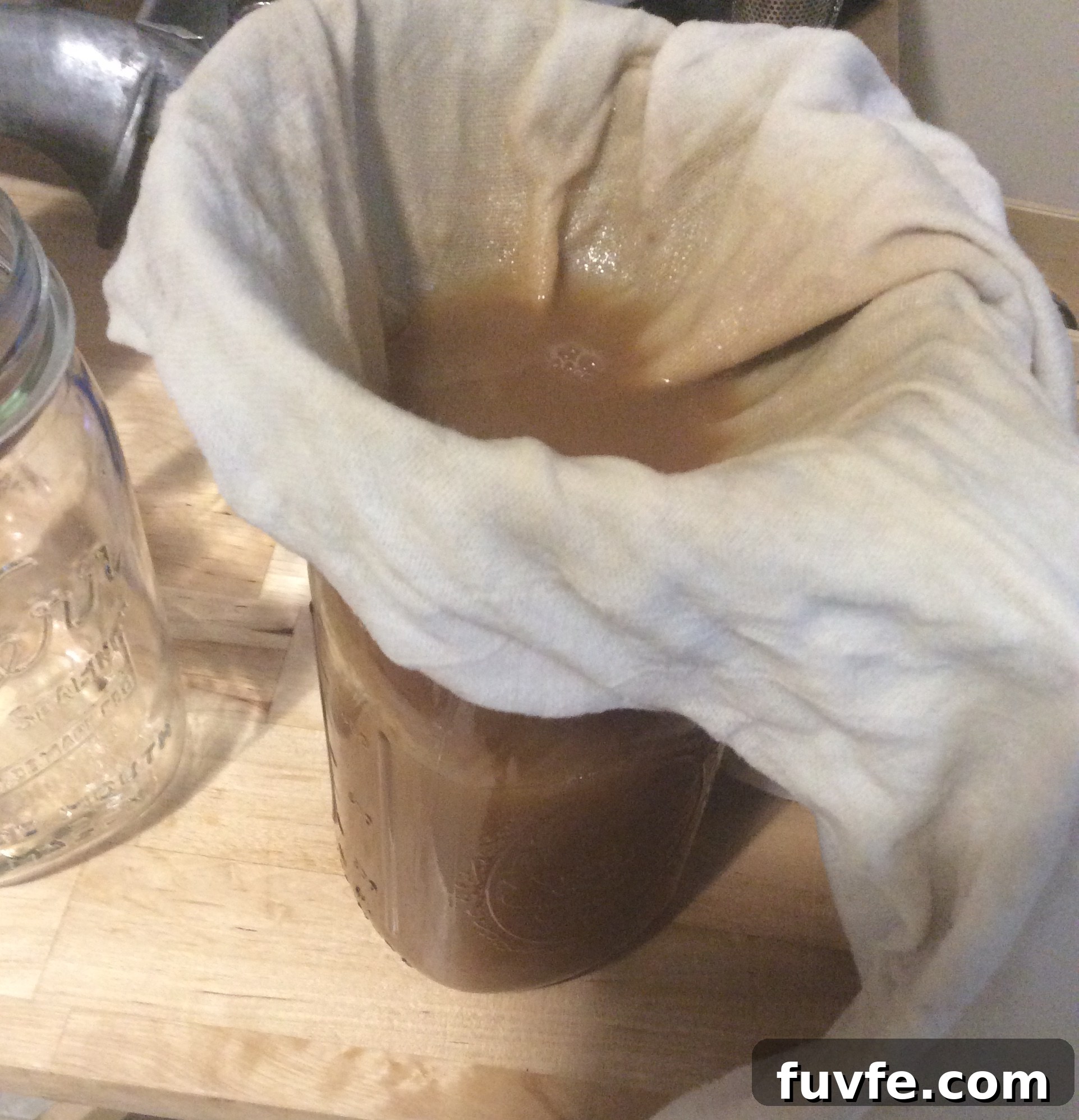 Filtering the finished cider