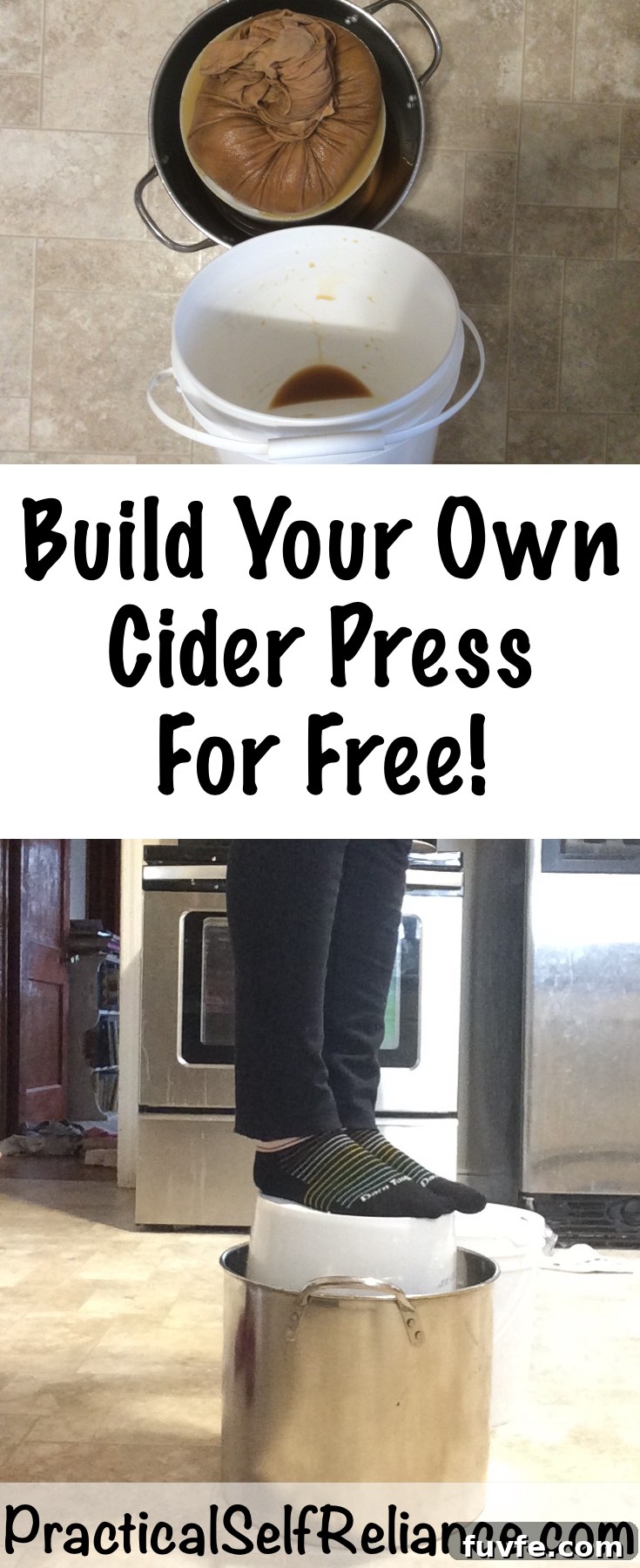 Build Your Own DIY Cider Press for Free #apples #applecider #appleciderpress #homestead #homesteading #selfsufficiency #selfreliant #preparedness 