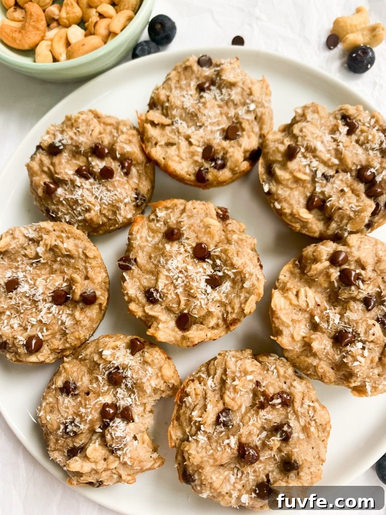 a plate of coconut cashew oatmeal cups