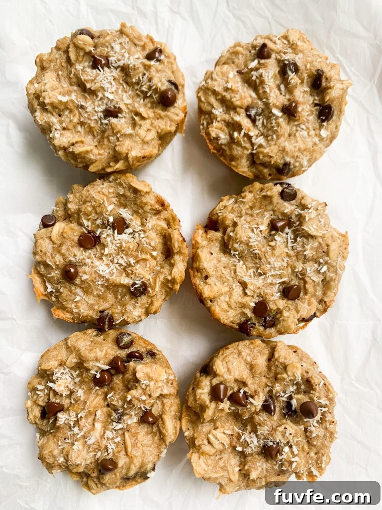 coconut cashew oatmeal cups on a white background