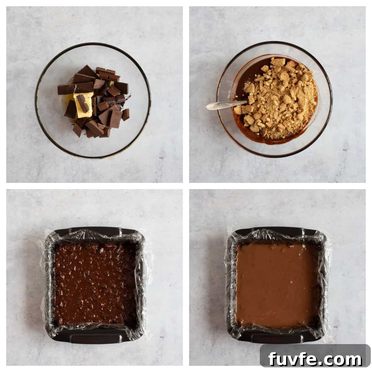 Quick Chocolate Tiffin Recipe: No-Bake Chocolate Biscuit Slice 5 Chocolate tiffin in 4 easy steps.