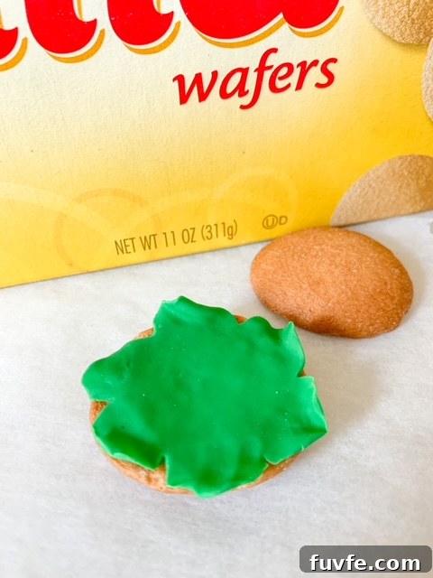 Nilla Wafer Hamburger Cookie Recipe: Classic Mini Sandwich Cookies 7 Attach lettuce to upside down Nilla Wafer