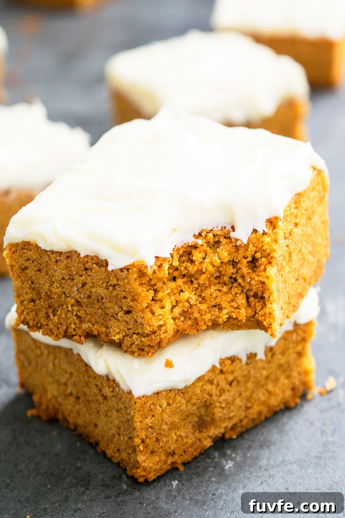 Best Pumpkin Cookie Bars- Partially Eaten. 