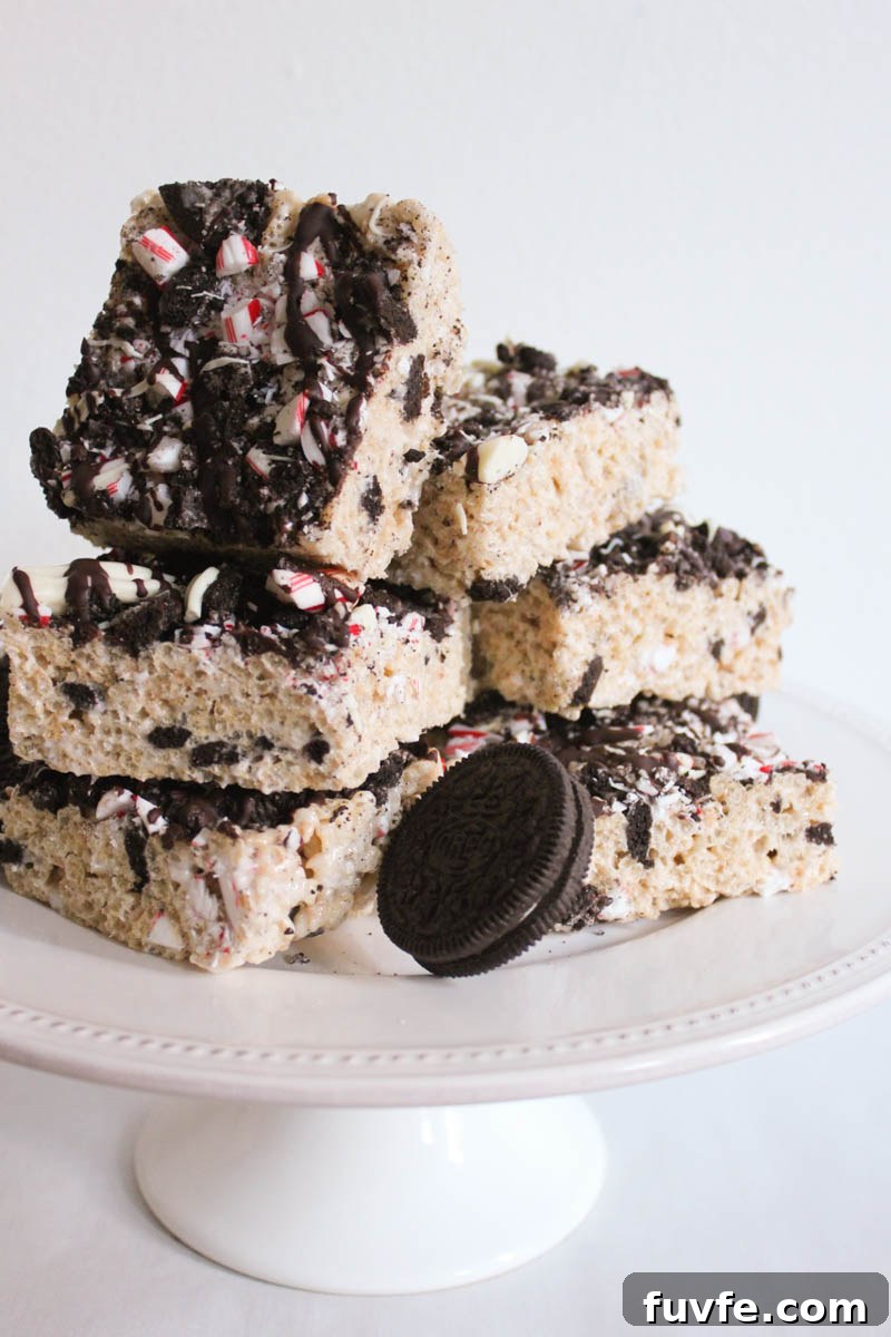 holiday-peppermint-bark-rice-krispie-treats