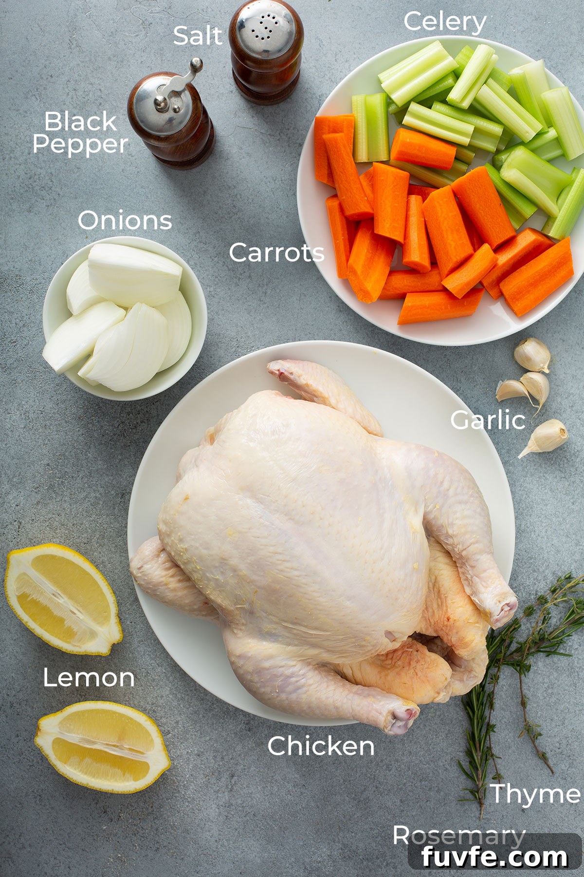 Herb-Butter Roast Chicken Recipe for Juicy Crispy Skin 5 Ingredients to make herb butter.