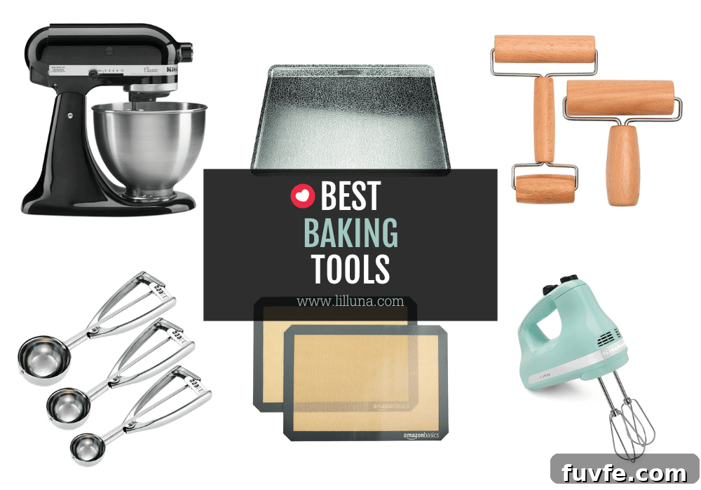 Collage of the best baking tools.