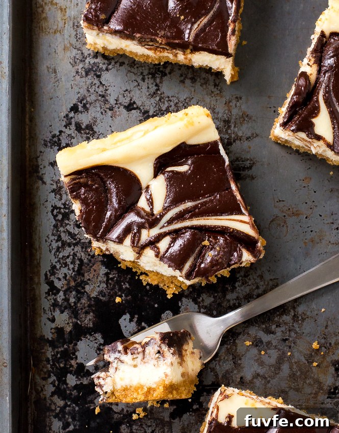 Nutella Swirl Cheesecake Bars with Chocolate Crust 4 How To Make Nutella Cheesecake Bars