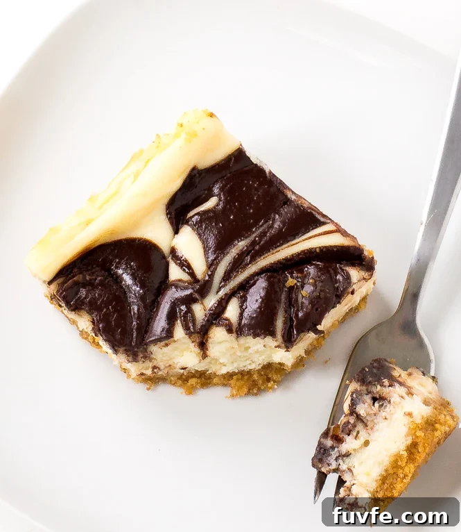 Nutella Swirl Cheesecake Bars with Chocolate Crust 6 How To Make Nutella Swirled Cheesecake Bars