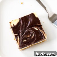 Nutella Swirl Cheesecake Bars with Chocolate Crust 7 img 20810 6