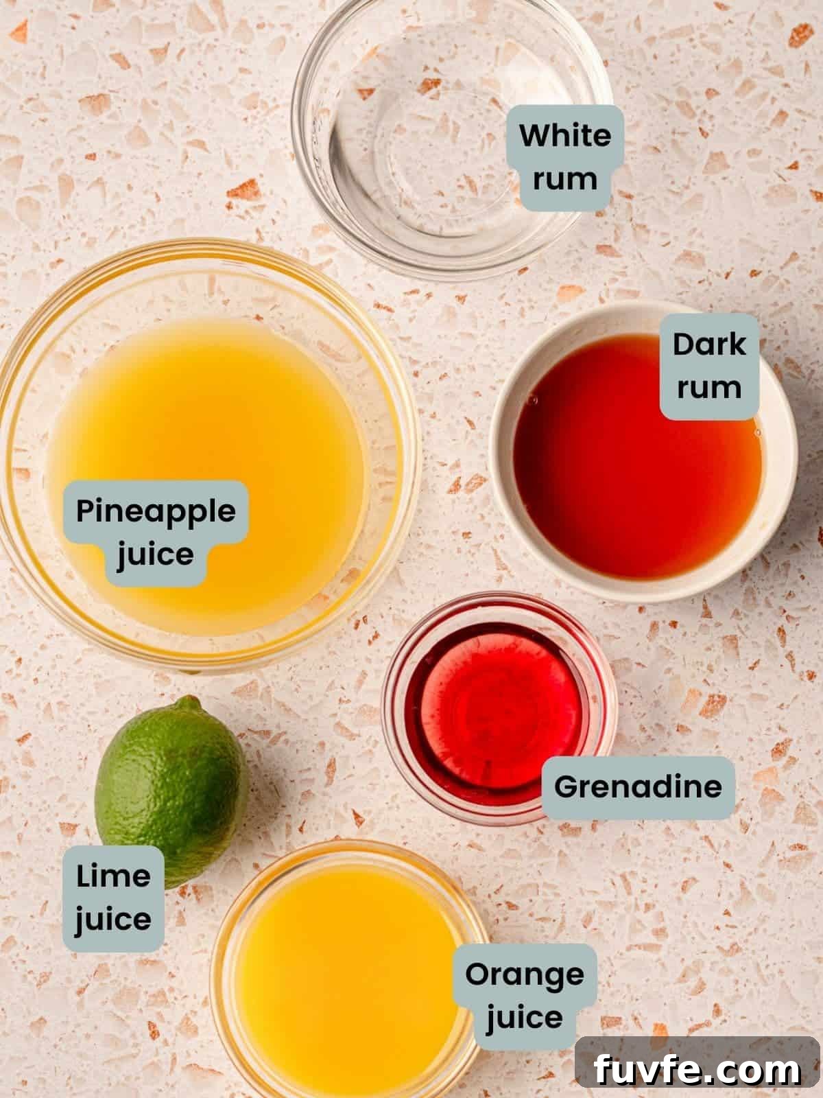 Authentic Jamaican Rum Punch Recipe for Tropical Cocktails 3 Ingredients in rum punch.