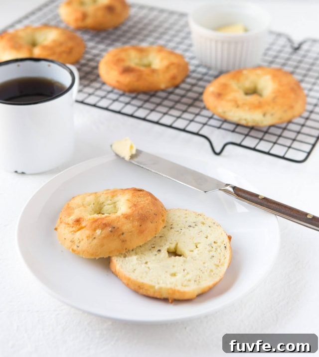 Keto Garlic & Herb Bagels Recipe — Low-Carb Homemade Bagels 2 Keto Garlic Herb Bagels
