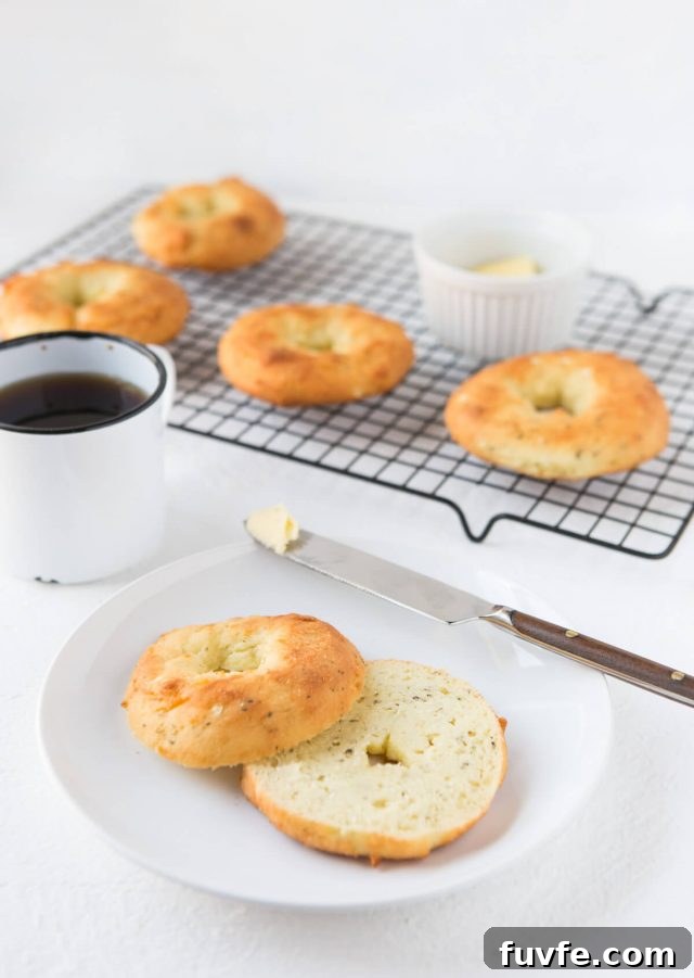 Keto Garlic & Herb Bagels Recipe — Low-Carb Homemade Bagels 5 Keto Low Carb Garlic Herb Bagels