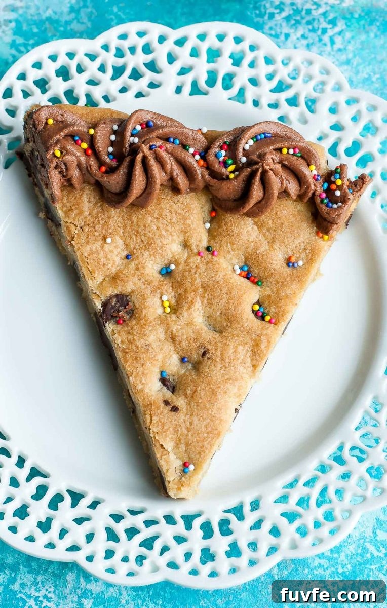 Homemade Cookie Cake Slice