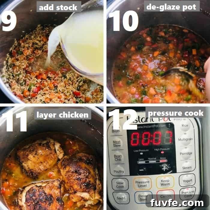 Instant Pot Chicken Thighs with Fluffy White Rice 7 pressure cooking chicken thighs and rice in instant pot