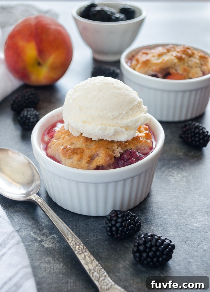 Blackberry Peach Cobbler