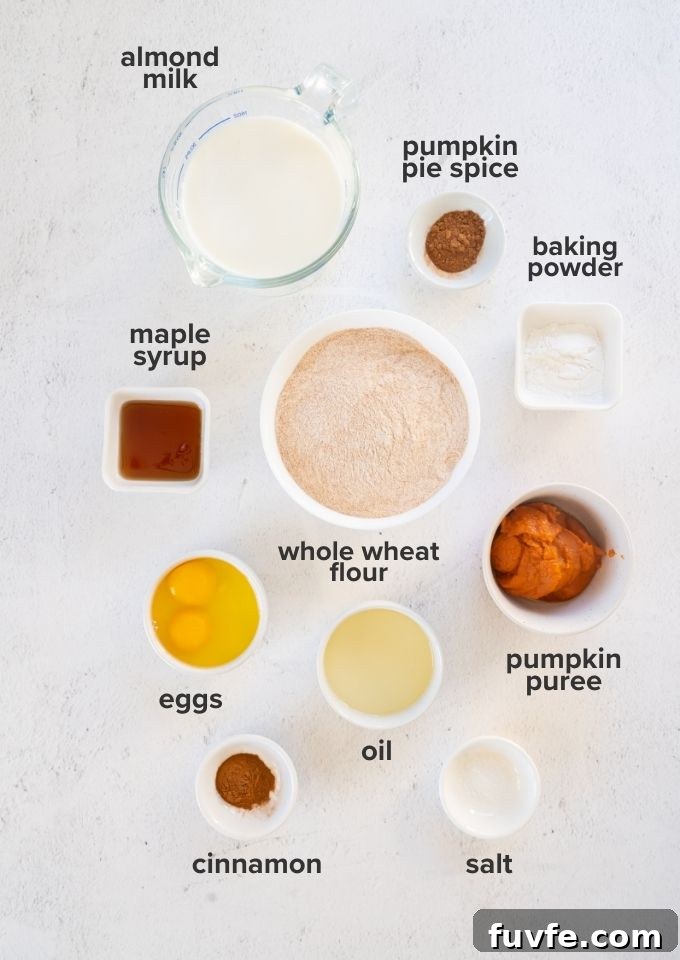 Pumpkin pancake recipe ingredients