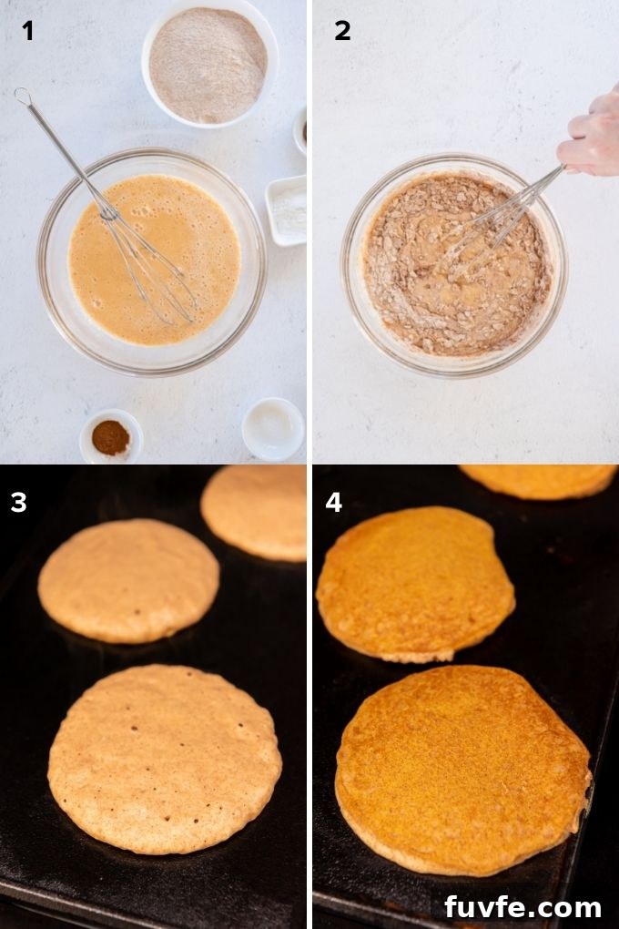 How to make pumpkin pancakes