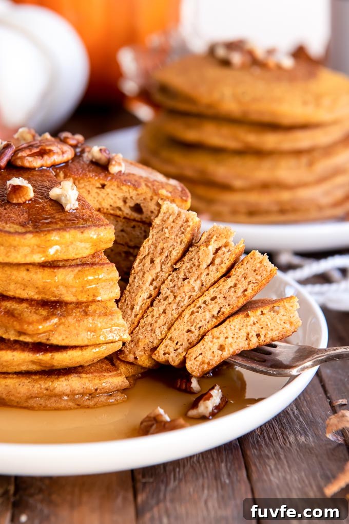 Whole wheat pumpkin pancakes