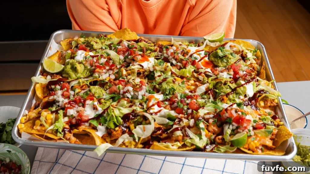 BBQ Rotisserie Chicken Nachos with Cheesy Jalapeño Topping 8 img 24757 10