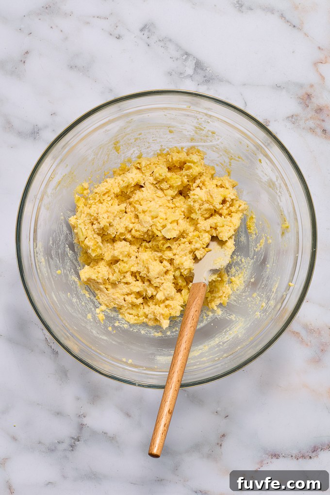 Creamed butter with masa harina and water.