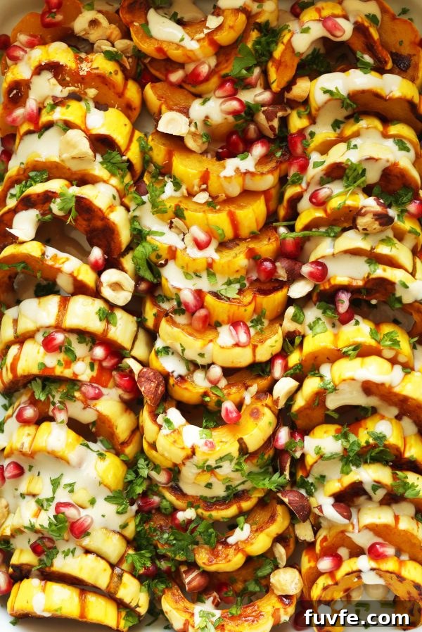Delicata squash bake in baking dish
