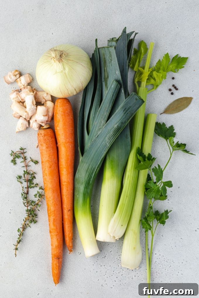 Vegetable broth ingredients