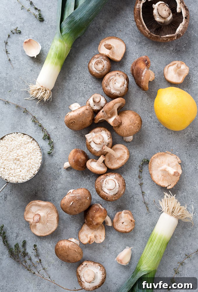 Instant pot risotto ingredients