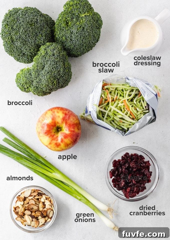 Broccoli slaw ingredients