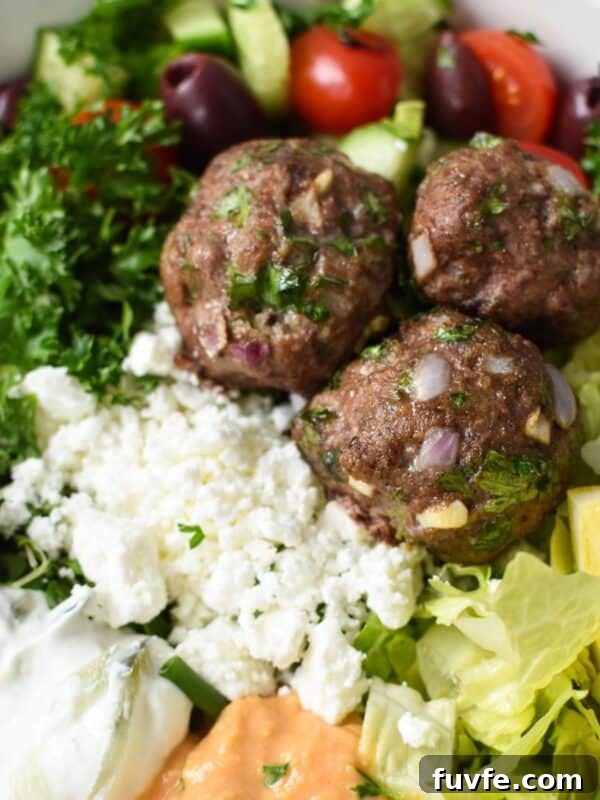 Lebanese Beef Kafta Meatballs with Garlic-Yogurt Sauce 9 Mediterranean Baked Beef Meatballs 1200 x 1200