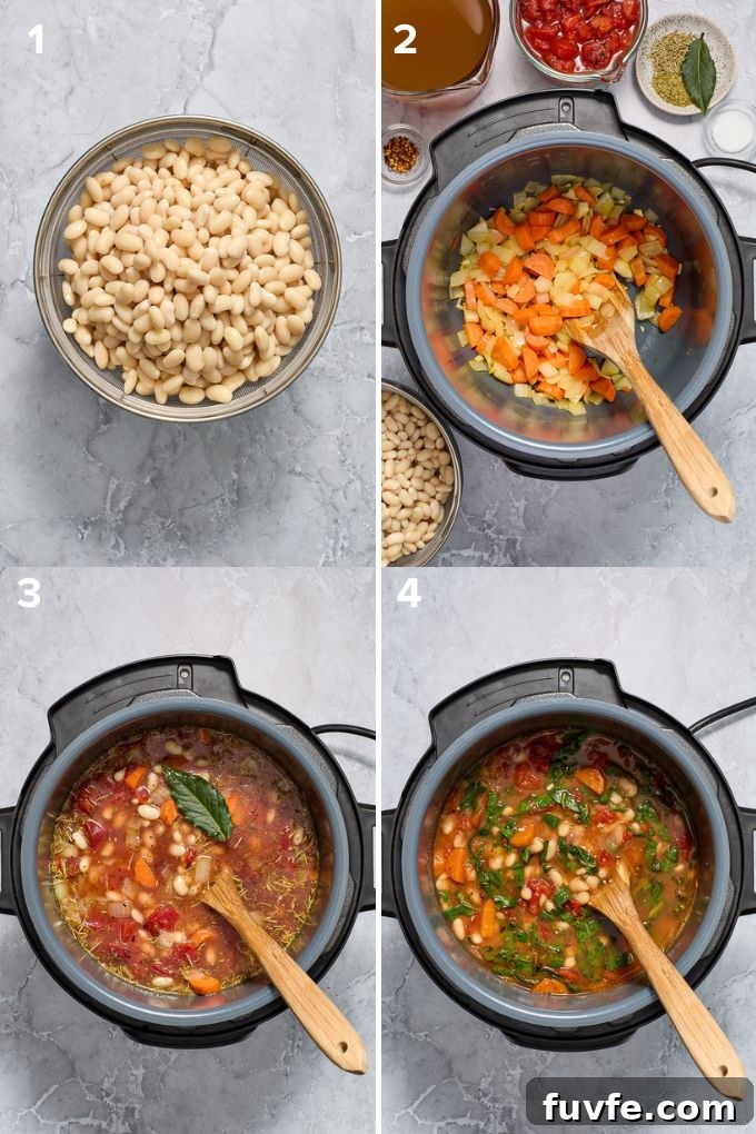 Hearty Instant Pot White Bean Stew 4 How to make tuscan bean stew.