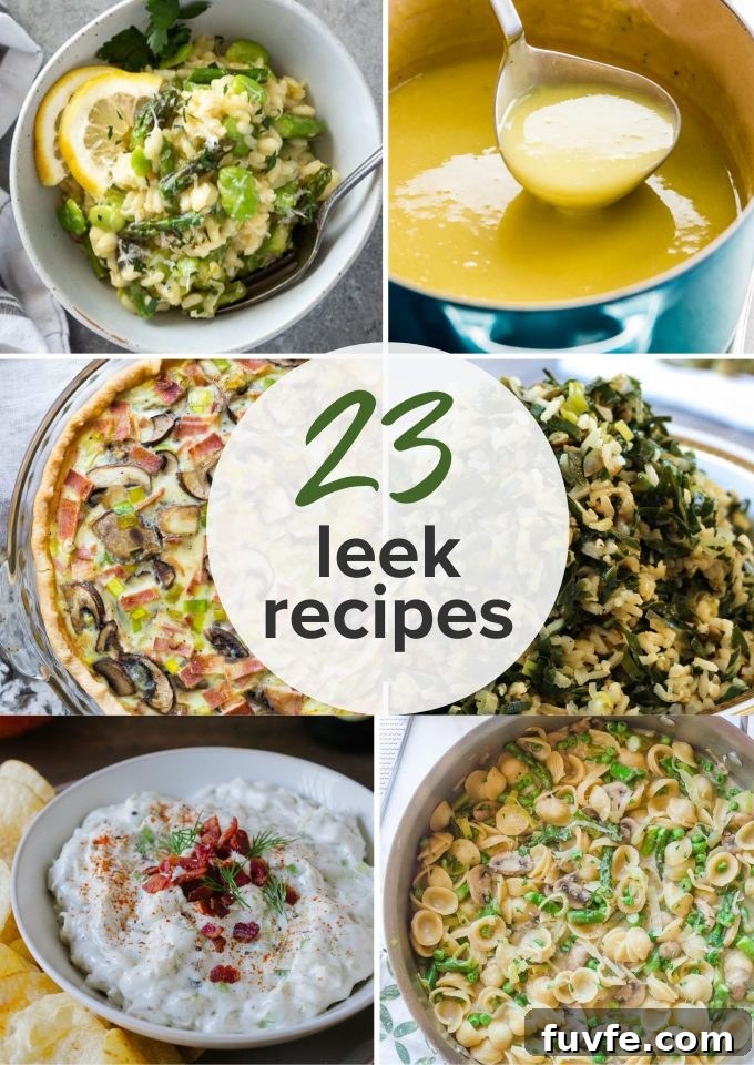23 Leek Recipes With Buying, Storing and Cooking Tips 2 23 best leek recipes long collage pin