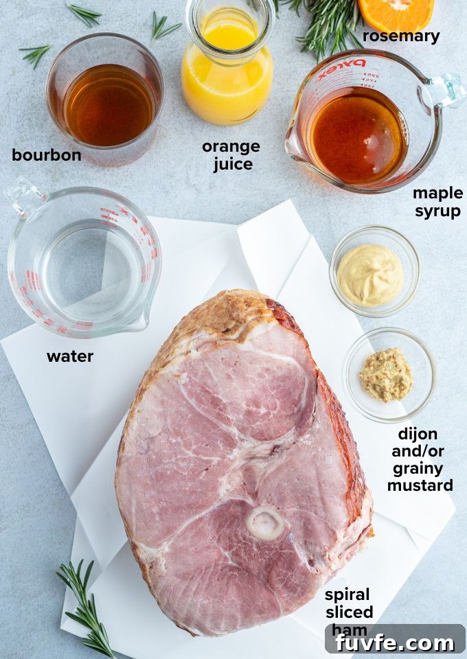 Maple glazed ham recipe ingredients