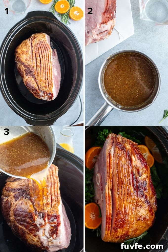 How to make ham in a slow cooker