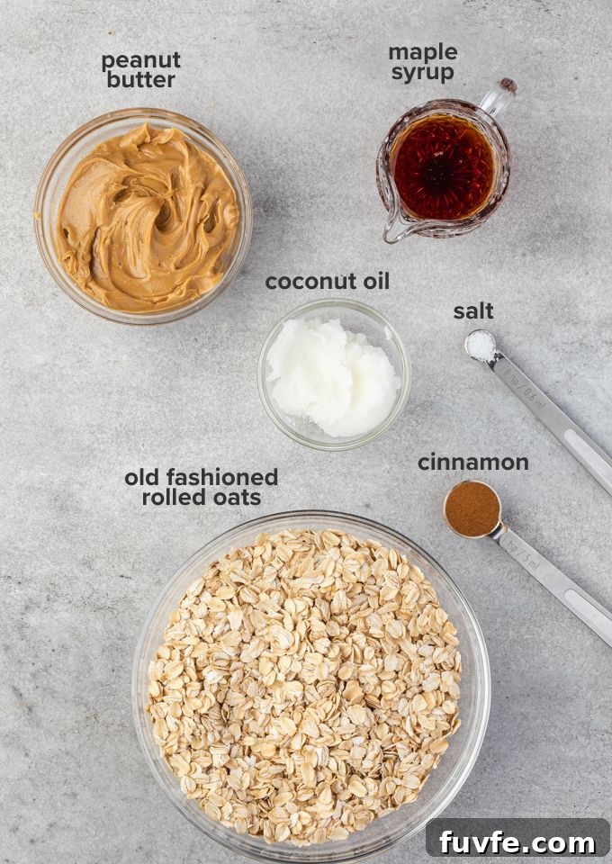 Peanut butter granola recipe ingredients