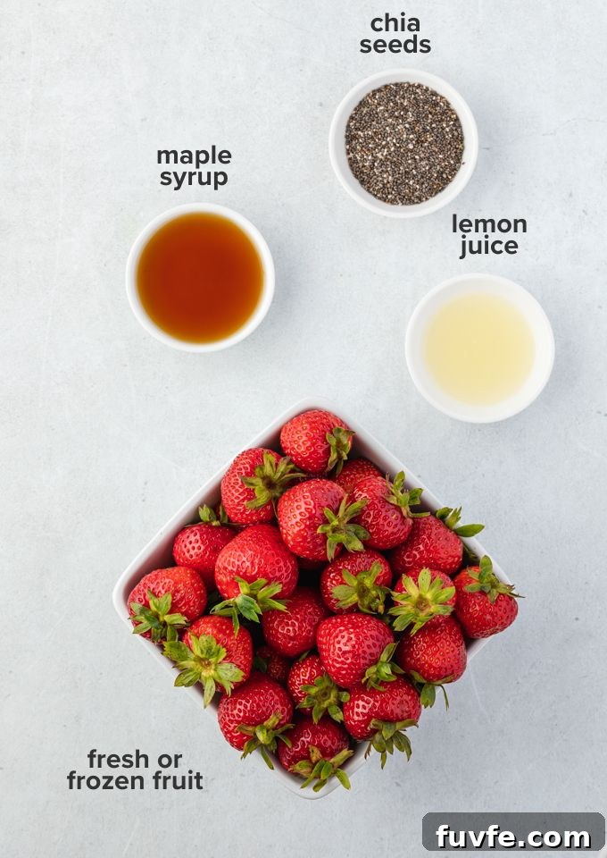 No-Cook Chia Seed Jam Recipe 4 Chia jam recipe ingredients