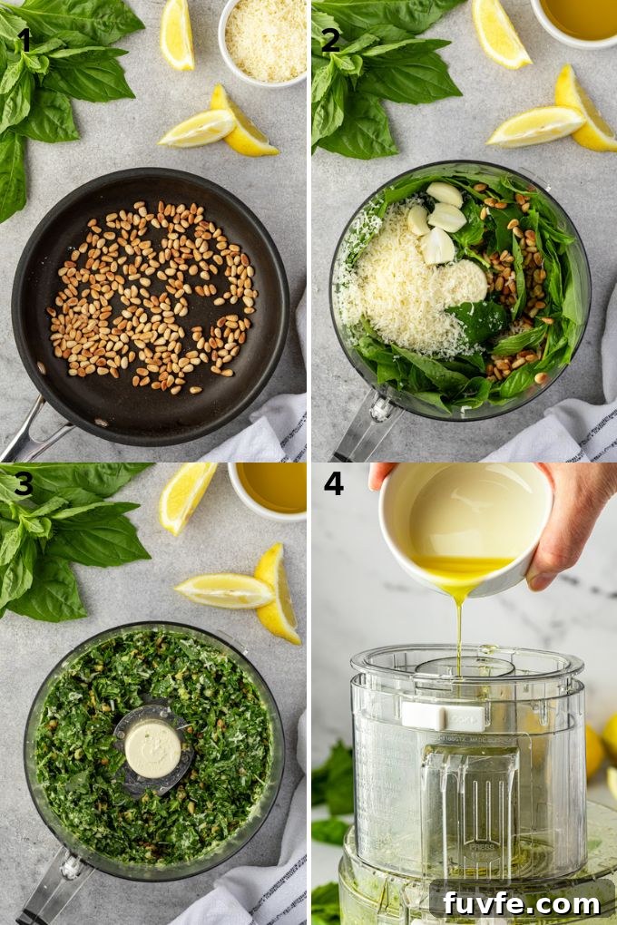 How to make basil pesto recipe