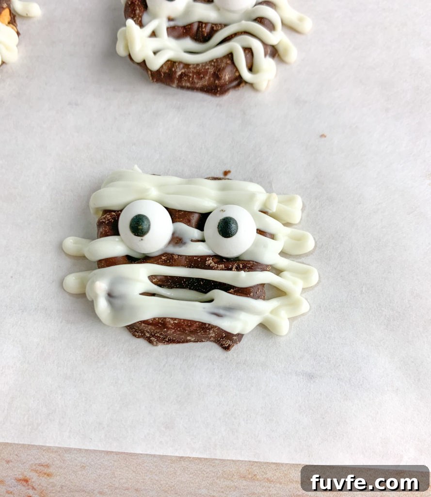 Spooky Halloween Chex Mix Recipe for Parties and Treats 5 Mummies for the Mummy Munch Halloween Snack Mix