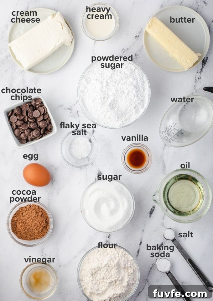 Black bottom cupcake recipe ingredients