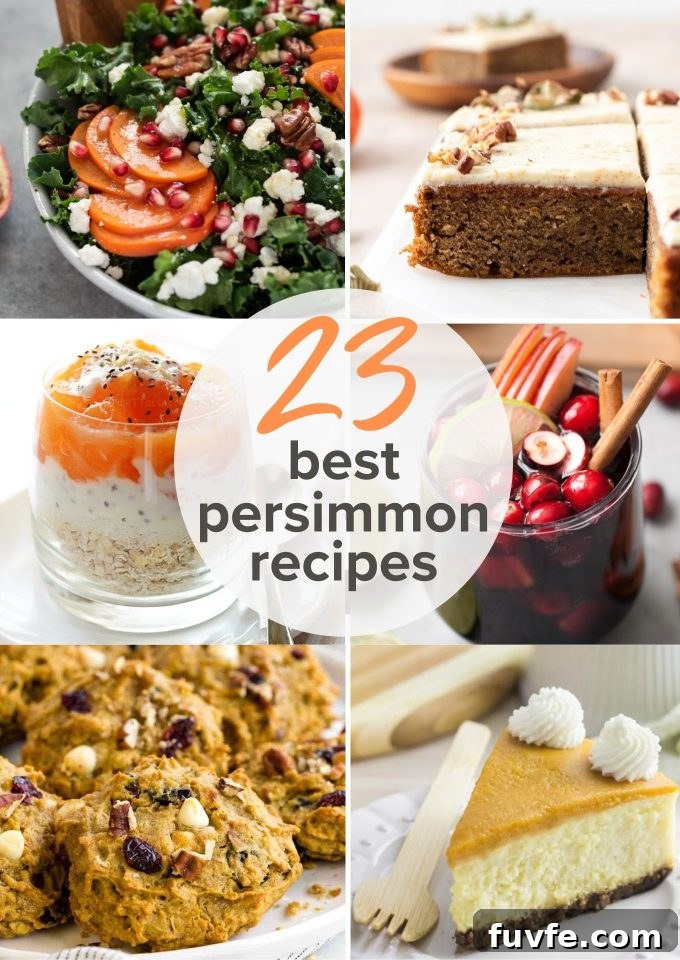 Persimmon recipes long collage pin