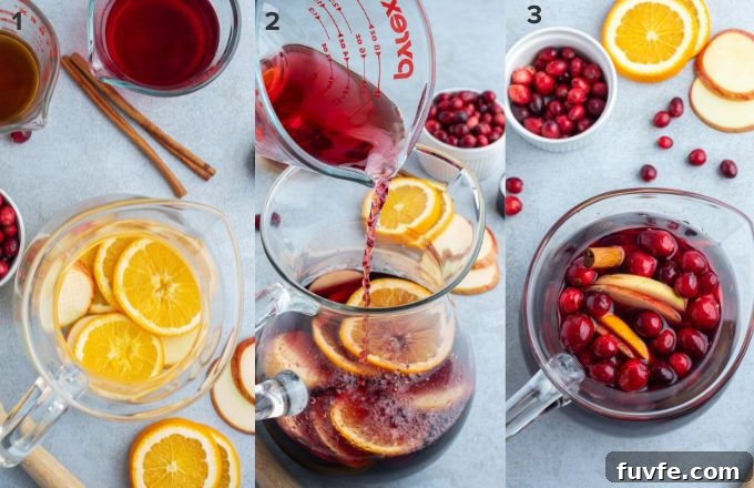Cranberry Sangria Recipe for Holiday Parties 5 How to make cranberry sangria