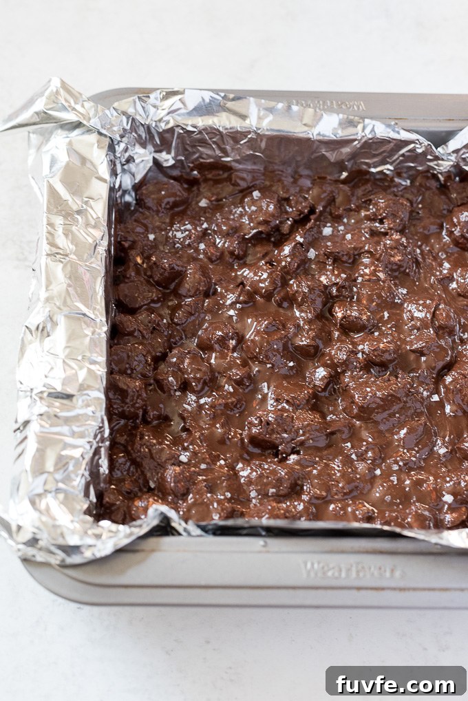 Rocky road candy in pan