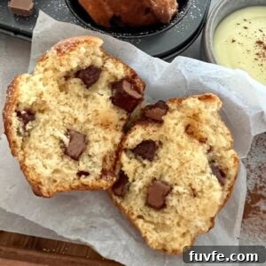 15 Irresistible Chocolate Sourdough Recipes to Try Today 23 SOURDOUGH CHOCOLATE CHUNK MUFFINS - RECIPE IMAGE