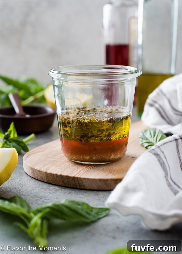 Zesty Italian Dressing in jar before mixing