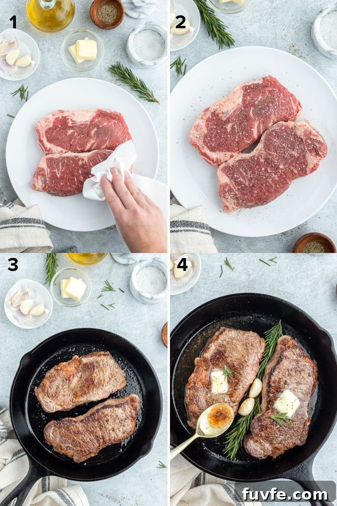 Pan-Seared Steak Recipe with Garlic Butter 5 How to pan sear steak