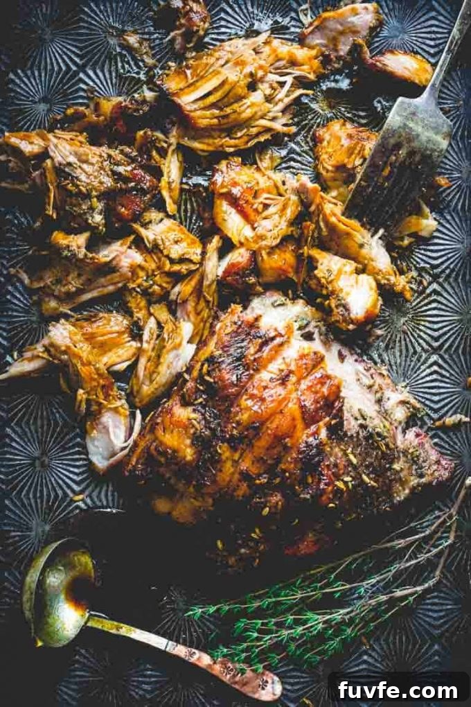 Slow roasted pork shoulder