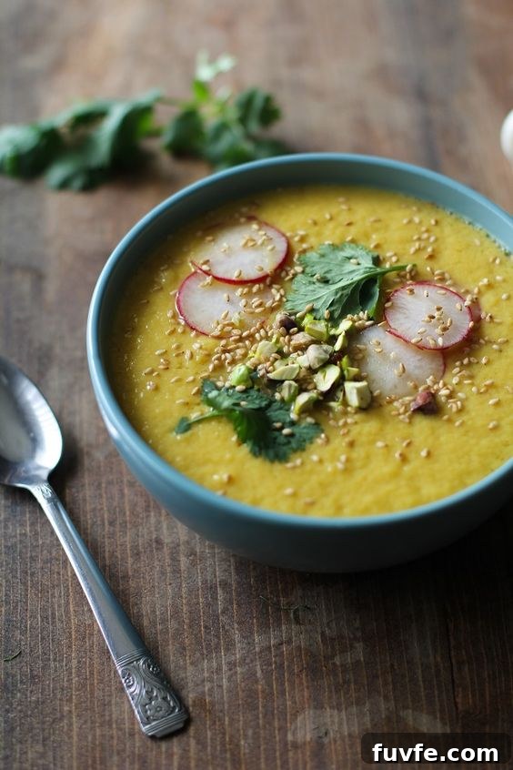 Golden beet and fennel soup