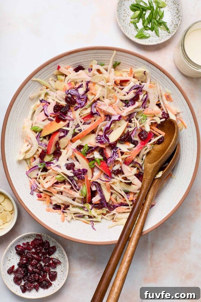 Apple fennel slaw